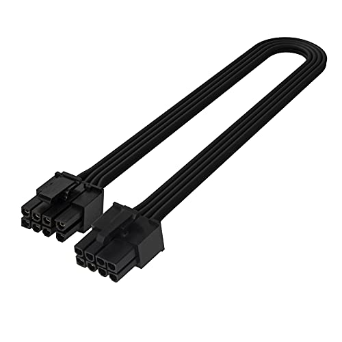 SilverStone Technology SST-PP06BE-PC235 Netzteilkabel 350 mm 2X PCIE 8-polig zu PCIE 6 + 2-polig, schwarz gesleevt SilverStone Technology SST-PP06BE-PC235 Netzteilkabel 350 mm 2X PCIE 8-polig zu PCIE 6 + 2-polig, schwarz gesleevt von SilverStone Technology