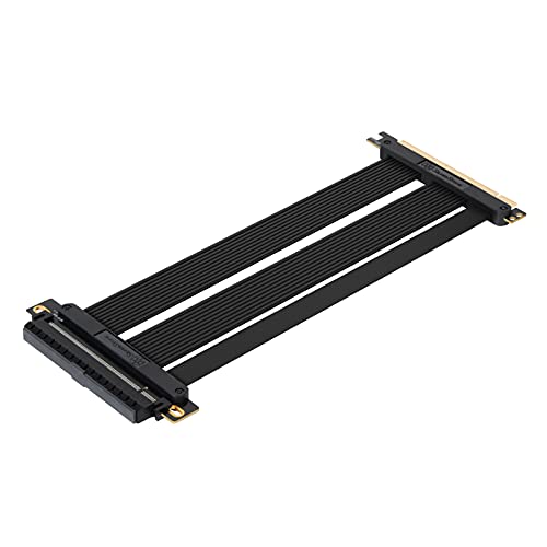 SilverStone Technology SST-RC05B-220-220mm hochwertiges Flexibles PCIe-4.0-x16-Riser-Kabel von SilverStone