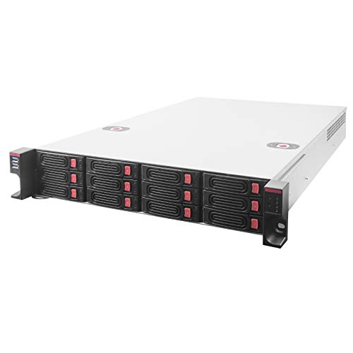 SilverStone Technology SST-RM22-312 - 2HE-Rackmount-Speichergehäuse mit 12 Schächten für 2,5-Zoll-/3,5-Zoll-Festplatten/-SSDs mit Mini-SAS-HD-SFF-8643-12-Gb/s-Schnittstelle von SilverStone Technology