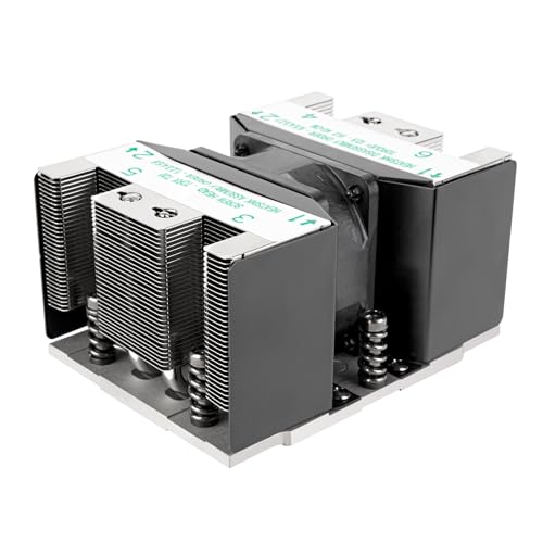 SilverStone Technology XE02-SP5, 2U Kleiner Server/Workstation CPU Kühler für AMD SP5 Sockel, SST-XE02-SP5B (Schwarz+Schwarz) von SilverStone