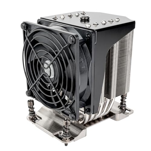 SilverStone Technology XE04-SP3 4U SFF Server/Workstation CPU Kühler für SP6/SP3/TR4 Sockel SST-XE04-SP3B (Schwarz+Schwarz) von SilverStone Technology