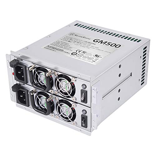 Silverstone GM500-S, Redundantes Mini-Netzteil 80 Plus Silver, 500 W+500W, SST-GM500-S von SilverStone Technology