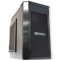 Silverstone SG03B-F Mini-Tower Schwarz - Computer-Gehäuse (Mini-Tower, PC, Aluminium, Edelstahl, Schwarz, Micro ATX, 200 mm) von SilverStone