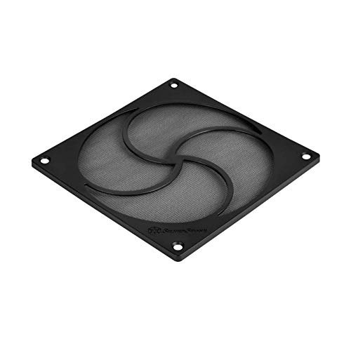 Silverstone SST-FF125B - 120mm Lüfterabdeckung mit HiFlow Staubfilter, Magnet-Montage, schwarz von SilverStone Technology