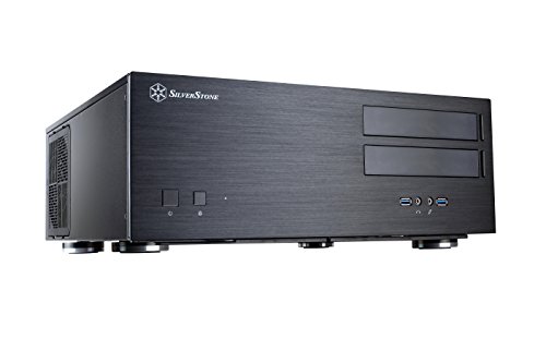 SilverStone Technology SST-GD08B - Grandia HTPC ATX Desktop Gehäuse mit hochleistungsfähigem und geräuscharmen Kühlsystem, schwarz von SilverStone Technology