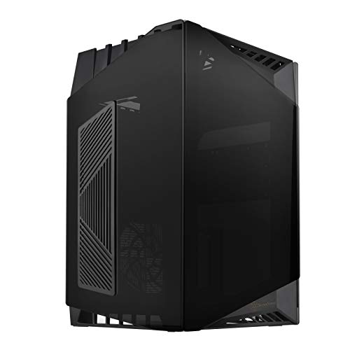 Silverstone SST-LD03B-AF Lucid Mini Tower Mini-ITX Computer Gehäuse, geräuscharme Leistung bei hohem Luftstrom, 3X getöntes, gehärtetes Glas mit Ventilationslöchern für bessere Kühlung von SilverStone Technology