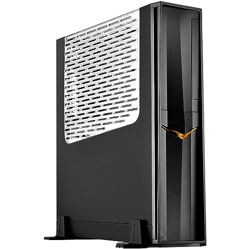 Silverstone SST-RVZ02B-W - Raven Mini-ITX schmales Gaming Computer Gehäuse mit Fenster, schwarz von SilverStone