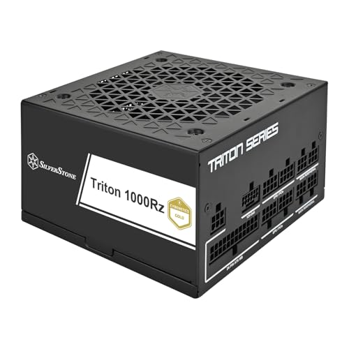 Silverstone SST-TR1000R-GM - Vollständig modulares PCIe 5 Cybenetics-Gold-ATX-Netzteil mit 1000W, Intel ATX 3.1, Gen5 12V-2x6 PCIe von SilverStone Technology