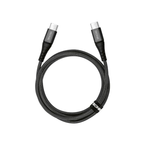 Silvercrest TRONIC Lade- und Datenkabel unterstützt PD-Schnellladen und Datentransfer (Typ C auf C, Schwarz) von Silvercrest