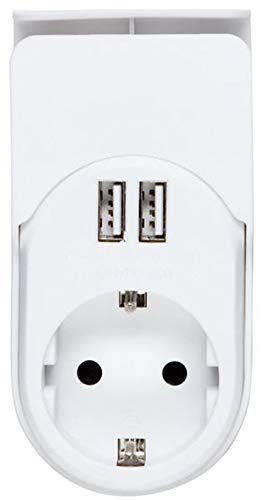 USB-STECKDOSENADAPTER MIT SMARTPHONE-HALTERUNG STECKDOSENADAPTER MIT DIMMER STECKDOSENADAPTER MIT DÄMMERUNGSSENSOR (USB-STECKDOSENADAPTER MIT SMARTPHONE-HALTERUNG) von Silvercrest
