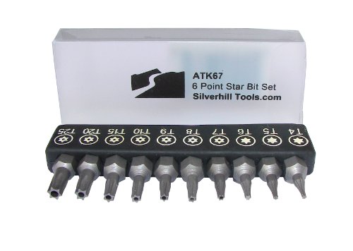 Silverhill Tools ATK67 Star Bit Set (6 Bits) mit Sicherheitsfunktion von Silverhill Tools