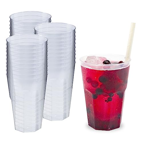 Silverkitchen 30x Cocktail Becher 0,3 L transparent aus PP 6-eckig Made In Germany Hartplastik Trinkbecher bruchsichere Cocktailbecher mehrweg von Silverkitchen