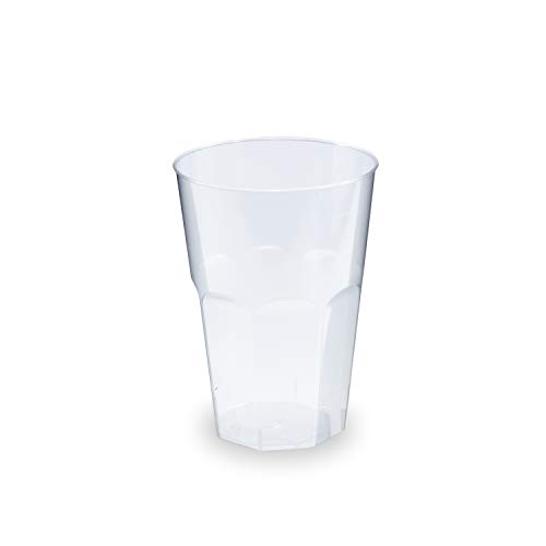 Silverkitchen 90 Cocktailbecher 300ml Mehrweg | Flexible, transparente Plastikbecher aus PP mit Messlinie | Perfekt für Grillfest, Catering & Party | Mehrwegbecher Cocktail 0,3 L von Silverkitchen