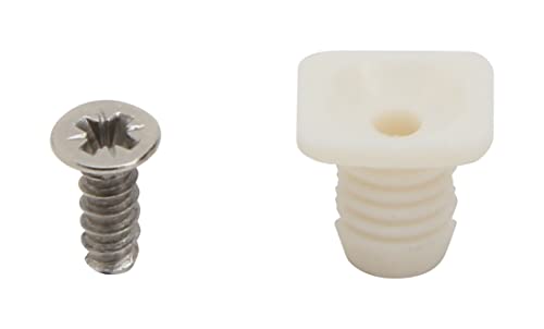 Silverline Kunststoff-Scharnierdübeleinsätze mit Schrauben, 8 mm, 50 Stück Silverline Kunststoff-Scharnierdübeleinsätze mit Schrauben, 8 mm, 50 Stück von Silverline