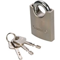 Silverline - Vorhängeschloss mit Bügelschutz 50 mm Stahl von Silverline