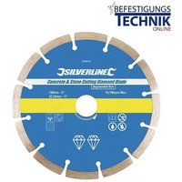 Diamant Trennscheibe ø 150 x 22,22 mm für Mauerwerk Beton Klinker Ziegel-EN12673 von Silverline