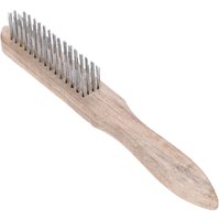 Drahtbürste 4-reihig mit Holzgriff Drahtbürste 4-reihig mit Holzgriff von Silverline