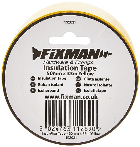 Fixman 192031 Isolierband 50mm x 33m, gelb von Fixman