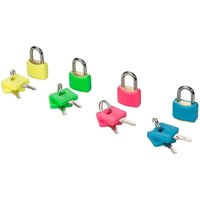 4 x Messing Vorhängeschloss 20 mm in Signalfarben 4 x Messing Vorhängeschloss 20 mm in Signalfarben von Silverline