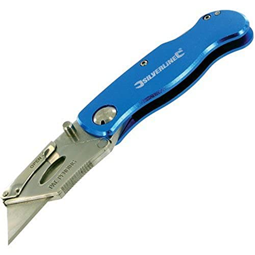 Silverline 290192 Einhandmesser und 10 Ersatz-Universalklingen 90 mm Silverline 290192 Einhandmesser und 10 Ersatz-Universalklingen 90 mm von Silverline