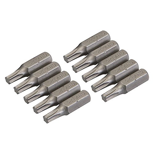 Silverline 398775 Chrom-Vanadium-Torx-Schraubendreher-Bits, 10er-Pckg. T25 von Silverline