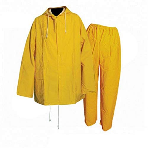 Silverline 457006 Regenanzug, gelb, 2-tlg. Größe: L 32" (56 - 116 cm) von Silverline