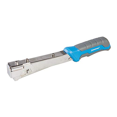 Silverline 564322 Robuster Hammertacker Für 6–10-mm-Heftklammern vom Typ 10J von Silverline