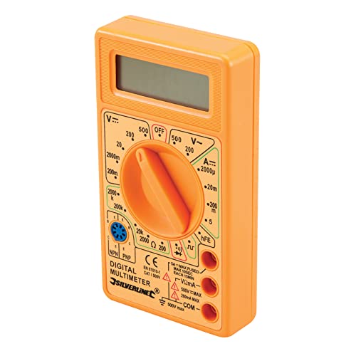 Silverline 589681 Digitalmultimeter AC u. DC Orange von Silverline