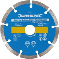 Silverline - Stein- und Beton-Diamanttrennscheibe 125 x 22,23 mm segmentiert Silverline - Stein- und Beton-Diamanttrennscheibe 125 x 22,23 mm segmentiert von Silverline