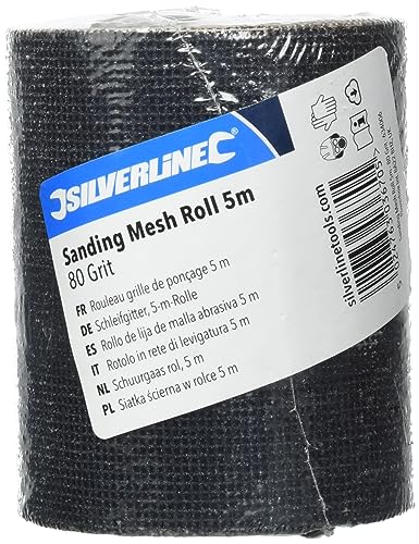 Silverline - Schleifgitter, 5-m-Rolle 80er-Körnung (634006) von Silverline