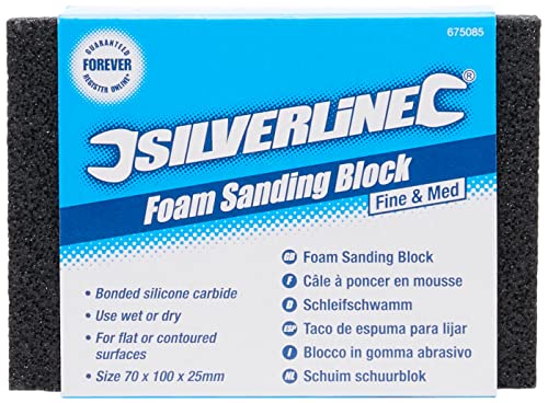 Silverline 675085 Schleifschwamm Fein/mittel von Silverline