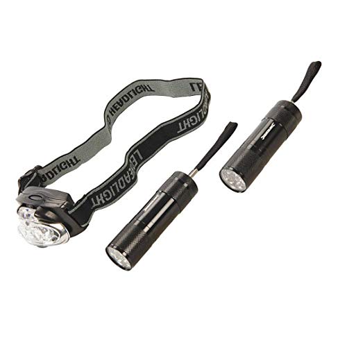 Silverline 700883 Taschenlampe und Scheinwerfer, 3 LEDs, Schwarz von Silverline