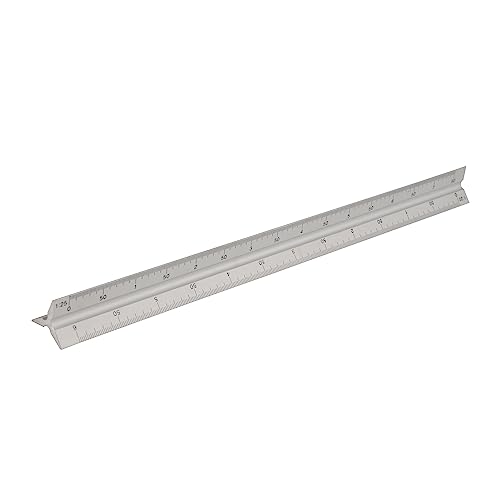 Silverline 731001 Aluminium-Dreikantlineal 300 mm von Silverline