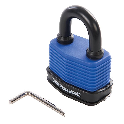 Silverline 802531 Wetterbeständiges Vorhängeschloss mit Zahlenkombination 50 mm, Blau Silverline 802531 Wetterbeständiges Vorhängeschloss mit Zahlenkombination 50 mm, Blau von Silverline