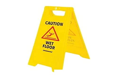 Silverline 883504 A-Rahmen Caution Wet Floor Schild 295 x 610 mm englisch von Silverline