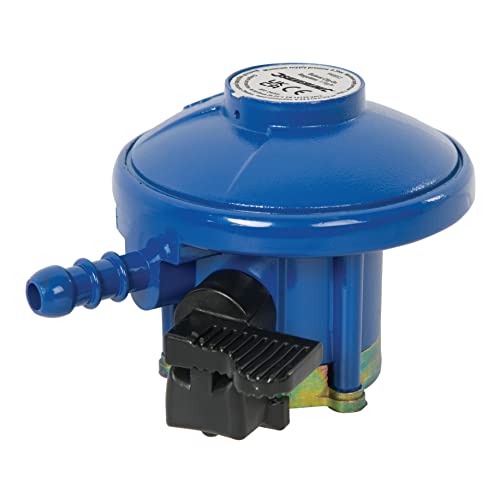 Silverline Butan Clip-On Regulator 1,5 kg/h Calor/Flogas Yellow, Farbe: Blau von Silverline