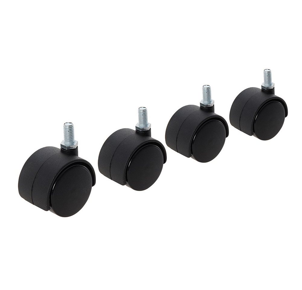 Doppelrolle 4 x Doppellenkrolle 40 mm mit Gewindestange von OTTO