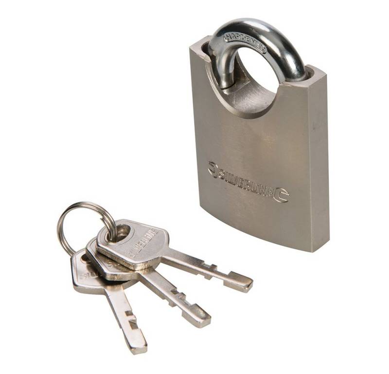 Vorhängeschloss Vorhängeschloss mit Bügelschutz 50 mm Stahl von OTTO
