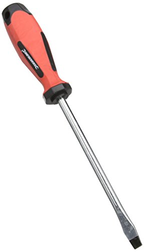 Silverline SD74 Schlitzschraubendreher mit Flachklinge und Weichgriff 8 x 150 mm von Silverline
