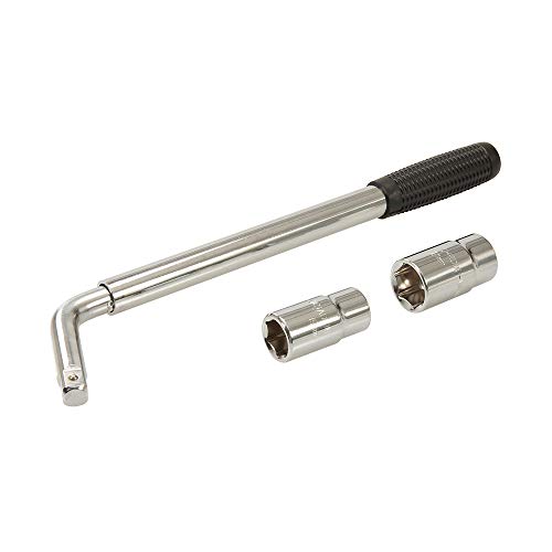 Silverline Teleskop-Radmutternschlüssel, 1,27 cm, 17, 19, 21 und 23 mm (491372) von Silverline