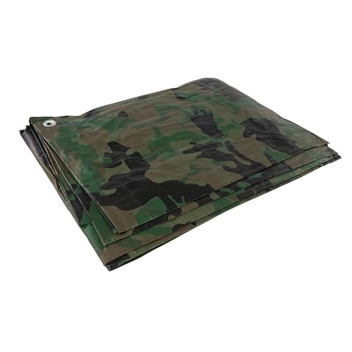 Silverline Tools 488443 – Abdeckplane Camouflage, Grün von Silverline