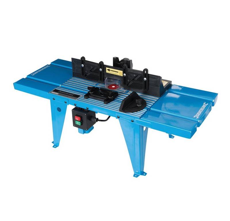 Silverline Werkbank Frästisch 850 x 335 mm mit Winkelmesser für Fräsen von 900 - 1.800 W von Silverline