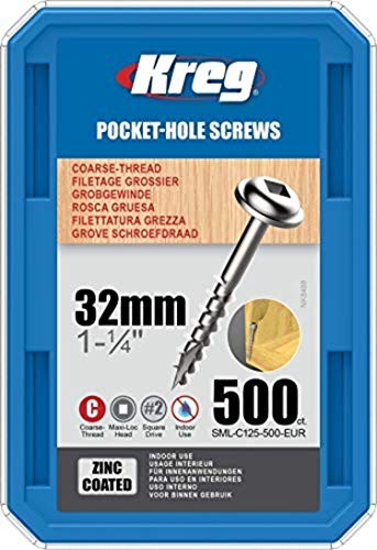 Silverline Zinc Pocket-Hole Screws Washer Head - Coarse von Kreg