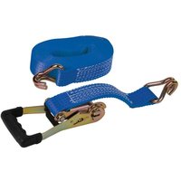 Silverline - Spanngurt mit J-Haken und gummiertem Ratschengriff 8 m x 50 mm, Leistung: 1700 kg Zurrkraft: 3400 kg Silverline - Spanngurt mit J-Haken und gummiertem Ratschengriff 8 m x 50 mm, Leistung: 1700 kg Zurrkraft: 3400 kg von Silverline