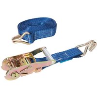 Spanngurt mit Ratschengriff und J-Haken 6 m x 38 mm, Leistung: 1000 kg, Zurrkraft: 2000 kg von Silverline