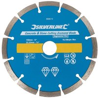 Silverline - Stein- und Beton-Diamanttrennscheibe 150 x 22,23 mm, segmentiert von Silverline
