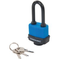 Witterungsbeständiges Vorhängeschloss 48 mm mit langem Bügel Witterungsbeständiges Vorhängeschloss 48 mm mit langem Bügel von Silverline