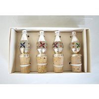 Pier 1 Exklusive Versilberte Juwelenflasche/Weinverschlüsse - 4Er-Set Noch in Der Verpackung Pier 1 Exklusive Versilberte Juwelenflasche/Weinverschlüsse - 4Er-Set Noch in Der Verpackung von SilverliningByTravis