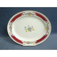 Vintage 1950S Home Laughlin Oval Servierplatte Majestätisch Muster B54N6 & F54N6 - 2 Erhältlich von SilverliningByTravis