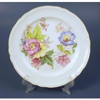 Vintage Herbst-Ess-Teller Von Knowles, Hergestellt in Den Usa - Nr. W-2097-E-1 Mit Blumenmuster Sehr Selten 10 Stück Verfügbar von SilverliningByTravis